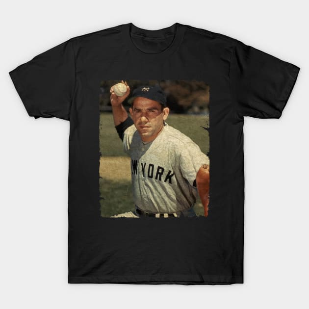 Yogi Berra - Catcher For The New York Yankees, 1951 T-Shirt by PESTA PORA